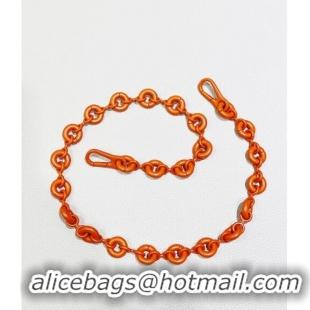 Most Popular Loewe Donut Chain Bag Strap L2083 Orange 2024