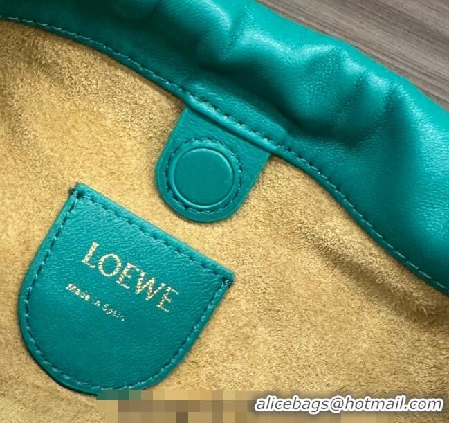 Promotional Loewe Mini Flamenco Purse bag in mellow nappa lambskin 262333 Emerald Green 2024