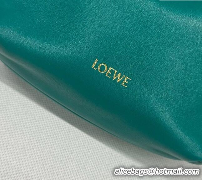 Promotional Loewe Mini Flamenco Purse bag in mellow nappa lambskin 262333 Emerald Green 2024