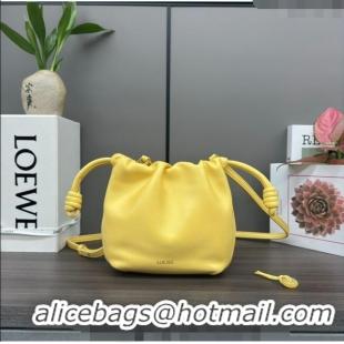 Promotional Loewe Mini Flamenco Purse bag in mellow nappa lambskin 262333 Candy Yellow 2024