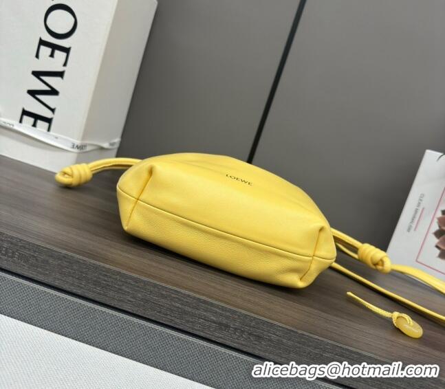 Promotional Loewe Mini Flamenco Purse bag in mellow nappa lambskin 262333 Candy Yellow 2024