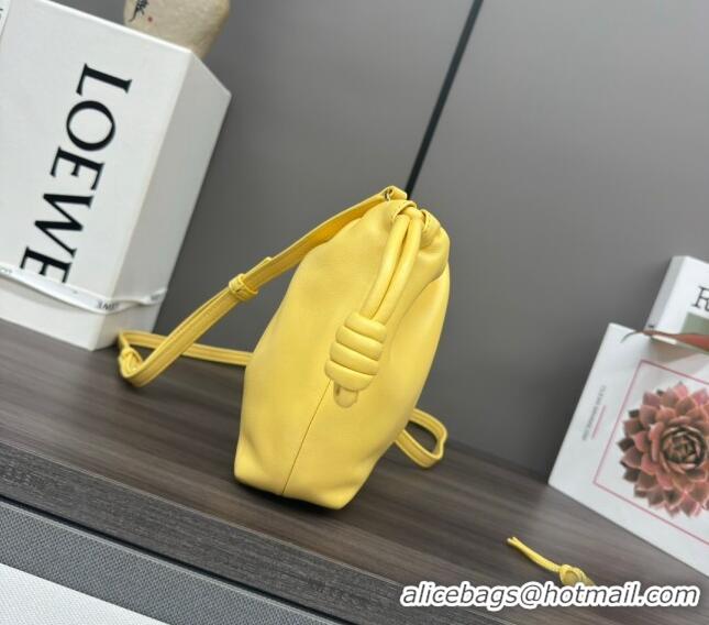 Promotional Loewe Mini Flamenco Purse bag in mellow nappa lambskin 262333 Candy Yellow 2024