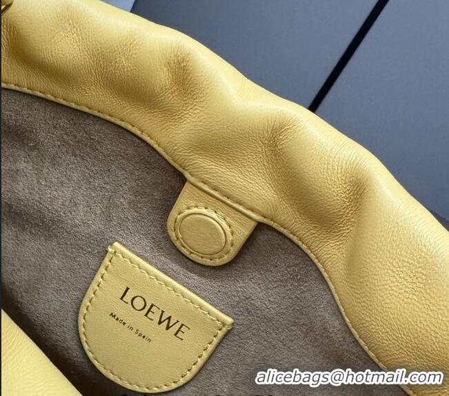 Promotional Loewe Mini Flamenco Purse bag in mellow nappa lambskin 262333 Candy Yellow 2024