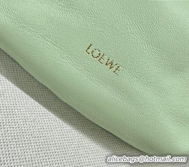 Top Quality Loewe Mini Flamenco Purse bag in mellow nappa lambskin 262333 Light Green 2024