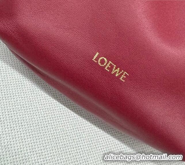 Well Crafted Loewe Mini Flamenco Purse bag in mellow nappa lambskin 262333 Red 2024