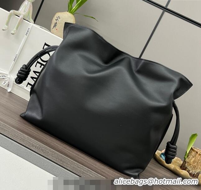 Super Quality Loewe Large Flamenco clutch in nappa calfskin 062350 Black 2024