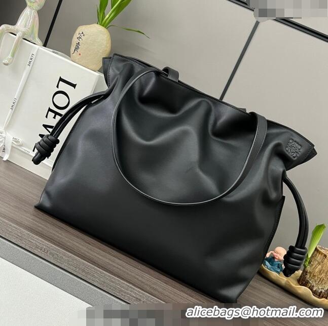 Super Quality Loewe Large Flamenco clutch in nappa calfskin 062350 Black 2024