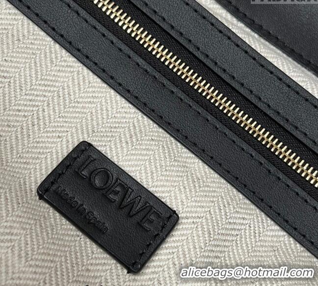 Super Quality Loewe Large Flamenco clutch in nappa calfskin 062350 Black 2024