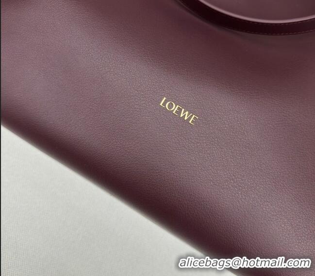 Grade Design Loewe Large Flamenco clutch in nappa calfskin 062350 Dark Burgundy 2024