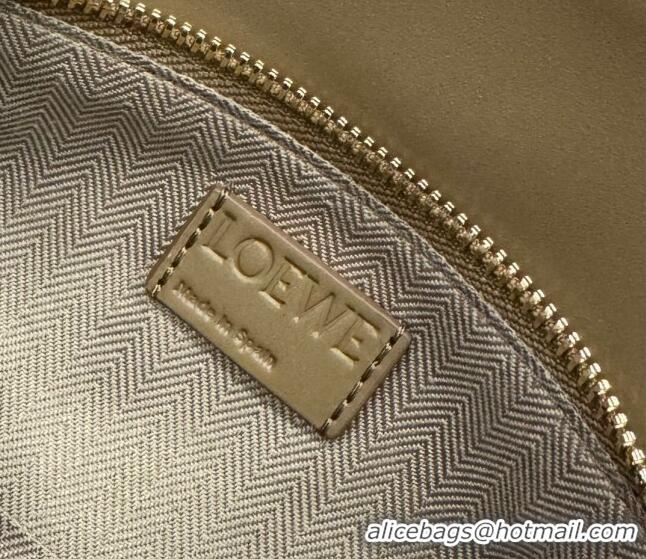 Inexpensive Loewe Small Puzzle bag in Satin Calfskin with Jacquard Strap 262305 Oak Brown 2024