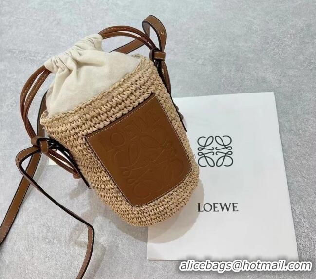 Super Quality Loewe Straw Crossbody Bag 0305 Beige/Brown 2024 