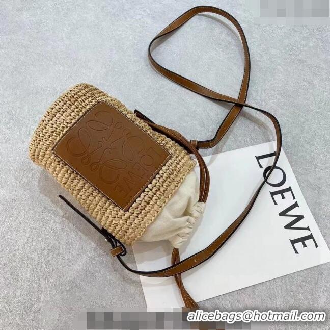 Super Quality Loewe Straw Crossbody Bag 0305 Beige/Brown 2024 