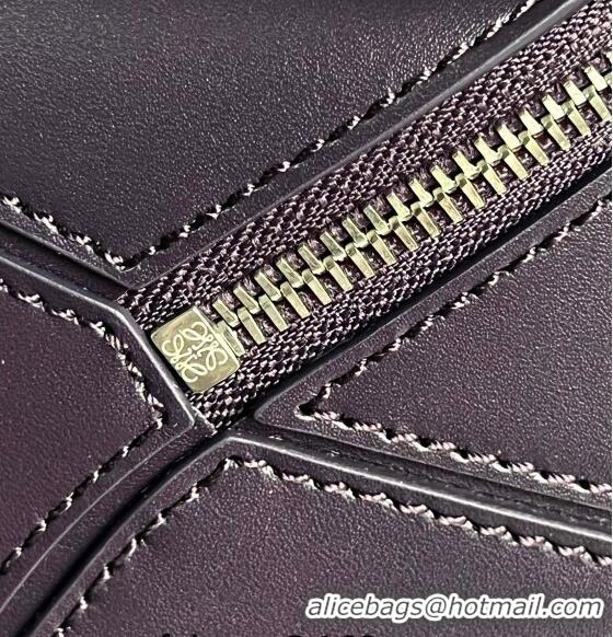 Inexpensive Loewe Small Puzzle bag in Satin Calfskin with Jacquard Strap 061609 Dark Purple 2024