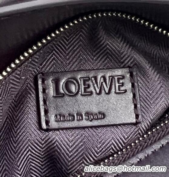 Inexpensive Loewe Small Puzzle bag in Satin Calfskin with Jacquard Strap 061609 Dark Purple 2024