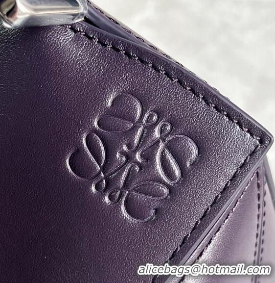 Inexpensive Loewe Small Puzzle bag in Satin Calfskin with Jacquard Strap 061609 Dark Purple 2024