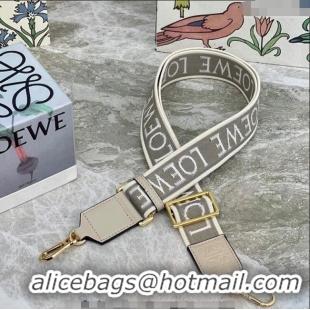 Top Quality Loewe Logo Embroidered Shoulder Strap 4x105cm 031403 Sand Beige/Gold 2024