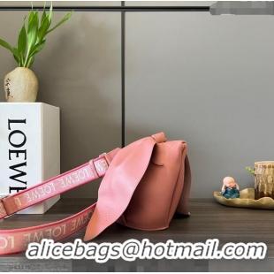 Trendy Design Loewe Bunny Mini Bag in Nappa Leather with Jacquard Strap L4015 Pink 2024