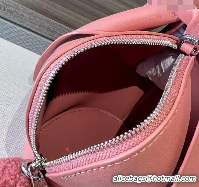 Trendy Design Loewe Bunny Mini Bag in Nappa Leather with Jacquard Strap L4015 Pink 2024