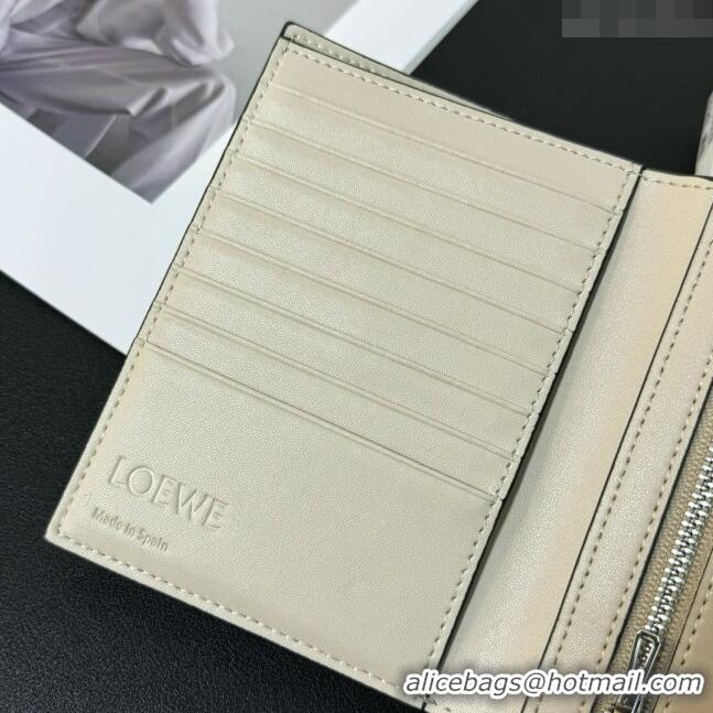 Reasonable Price Loewe Bifold Wallet in Grained Calfskin L2119 Green 2024