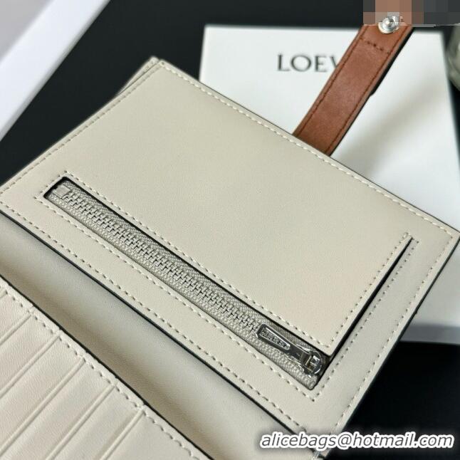 Reasonable Price Loewe Bifold Wallet in Grained Calfskin L2119 Green 2024