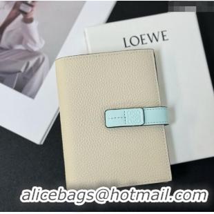 Reasonable Price Loewe Bifold Wallet in Grained Calfskin L2119 Beige 2024