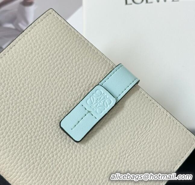 Reasonable Price Loewe Bifold Wallet in Grained Calfskin L2119 Beige 2024