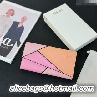 Top Quality Loewe Puzzle Long Wallet L2113 Pink 2024