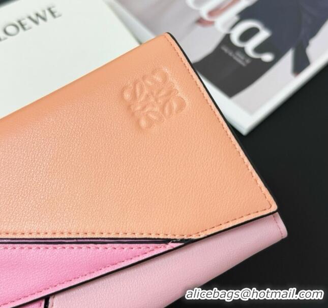 Top Quality Loewe Puzzle Long Wallet L2113 Pink 2024