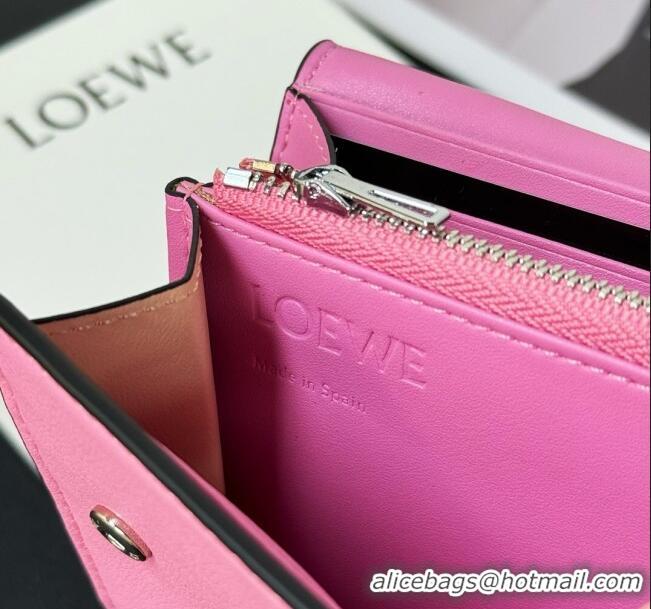 Top Quality Loewe Puzzle Long Wallet L2113 Pink 2024