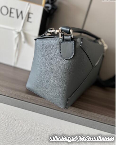 Traditional Discount Loewe Large Puzzle Bag in Grained Calfskin L2107 Grey 2024