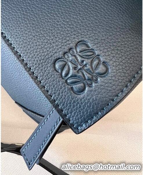 Shop Grade Loewe Large Puzzle Bag in Grained Calfskin L2107 Blue 2024