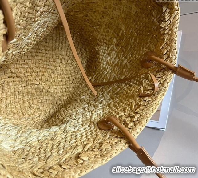 Promotional Loewe Raffia Straw Small Anagram Basket Bag 0402 Khaki 2024