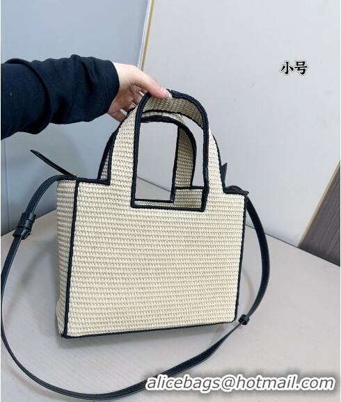 Reasonable Price Loewe Small/Medium LOEWE Front Tote Bag in Raffia Straw 0402 Beige/Black 2024