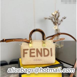 Pretty Style Fendi Straw By The Way Boston Mini Bag F0402 2024