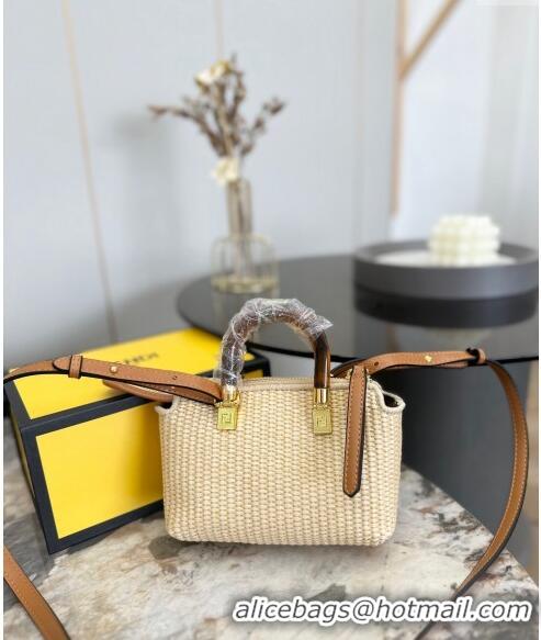 Pretty Style Fendi Straw By The Way Boston Mini Bag F0402 2024