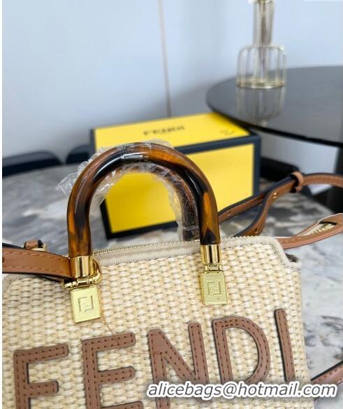 Pretty Style Fendi Straw By The Way Boston Mini Bag F0402 2024