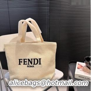 Trendy Design Fendi Straw Tote Bag 040201 Beige 2024