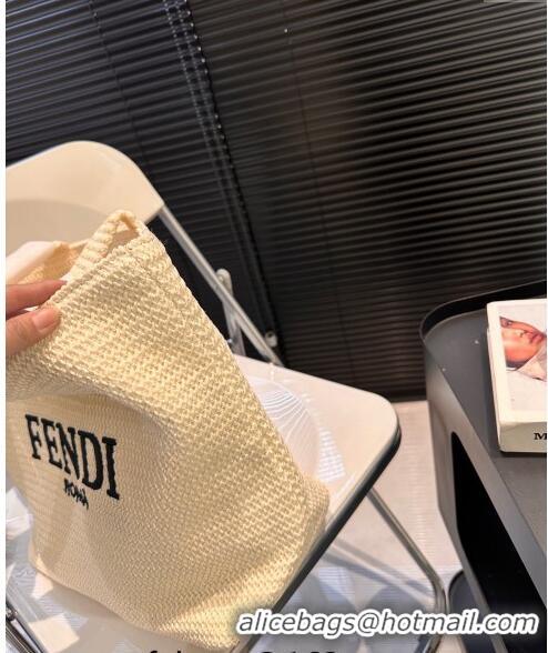 Trendy Design Fendi Straw Tote Bag 040201 Beige 2024