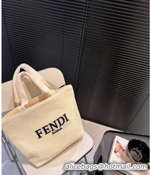 Trendy Design Fendi Straw Tote Bag 040201 Beige 2024