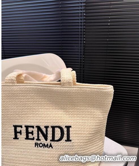 Trendy Design Fendi Straw Tote Bag 040201 Beige 2024