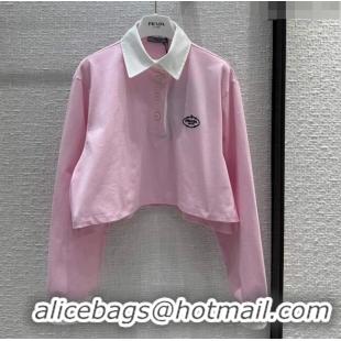 Classic Grade Prada Sweatershirt P032701 Pink 2024