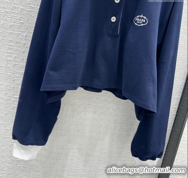 Buy Inexpensive Prada Sweatershirt P032702 Blue 2024