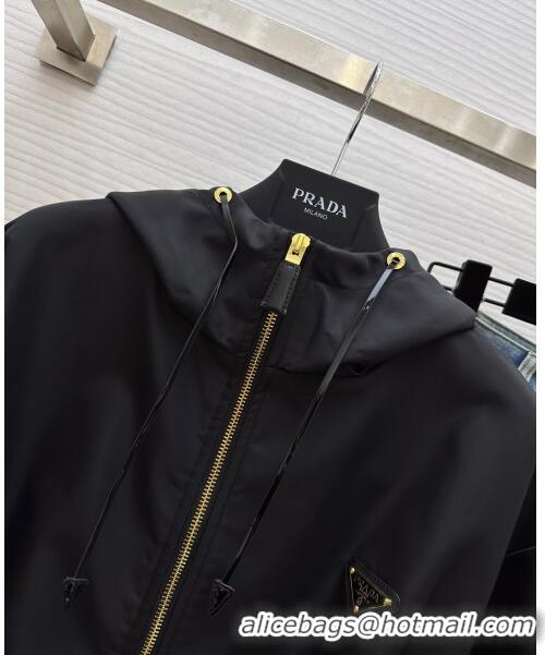 Reasonable Price Prada Nylon Jacket P032706 Black 2024