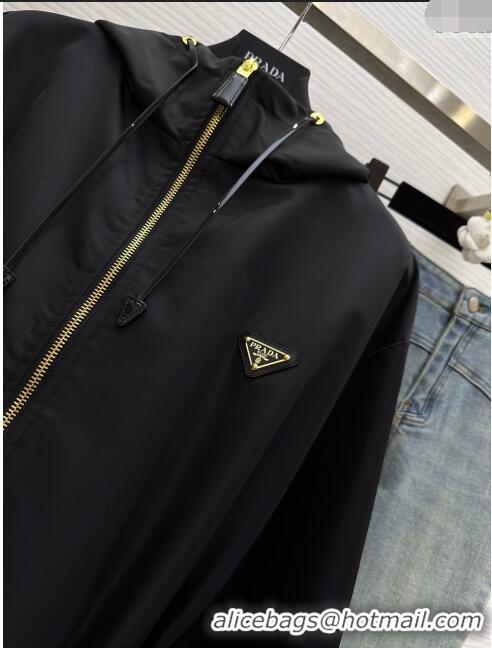 Reasonable Price Prada Nylon Jacket P032706 Black 2024