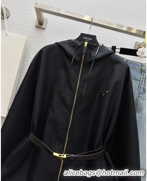 Reasonable Price Prada Nylon Jacket P032706 Black 2024