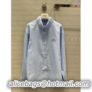 Top Quality Prada Shirt CH032720 Blue 2024