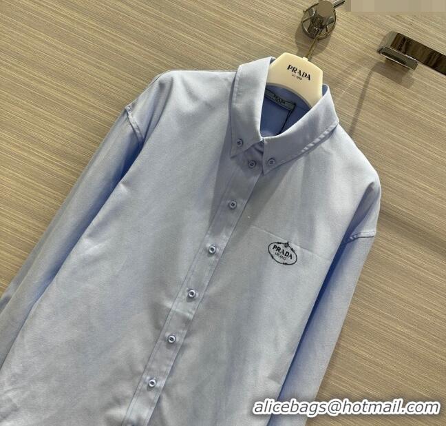 Top Quality Prada Shirt CH032720 Blue 2024