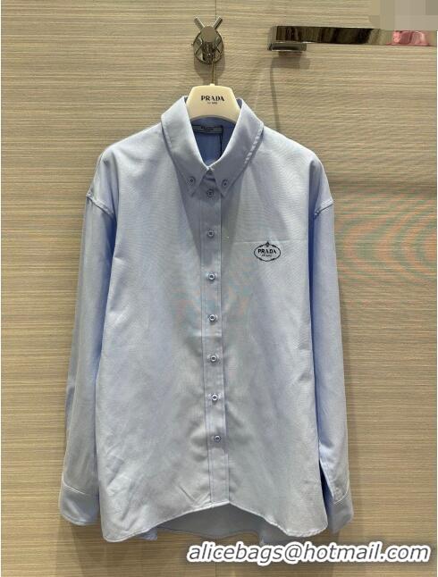 Top Quality Prada Shirt CH032720 Blue 2024