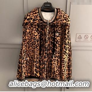 ​Best Price Dolce & Gabbana Leopard Cotton Jacket DG032707 2024