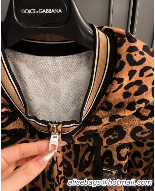 ​Best Price Dolce & Gabbana Leopard Cotton Jacket DG032707 2024